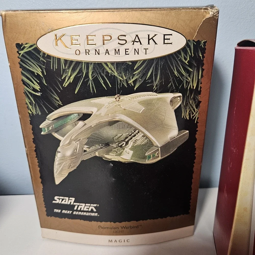LOT 5 STAR TREK KEEPSAKE‎ Hallmark Ornaments Magic Romulan Warbird Spock Tucker